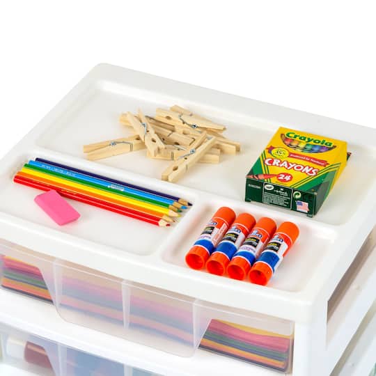 IRIS 13" Clear Tabletop Storage Drawers